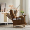 KTMBDW Rocking Chair Nursery, Teddy Upholstered Glider Rocker with High Backrest,Reading Chair Modern Rocking Accent Chairs for Living Room, Bedroom - 3 of 4