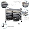 ECR4Kids 12-Drawer Mobile Organizer, Grey Ombre, 1 - 3 of 4
