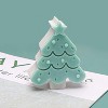 JDICTION 3D Christmas Molds (Tree+Elk+Man) - Silicone Deer Soap/Candle Molds, Gingerbread Man Molds for Bath Bombs, Chocolate & Cake Decor - 3 of 4