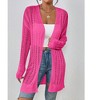 BLUEMING Womens Long Sleeve Lightweight Open Front V-Neck Casual Cardigan Sweaters Outerwear - 2 of 4