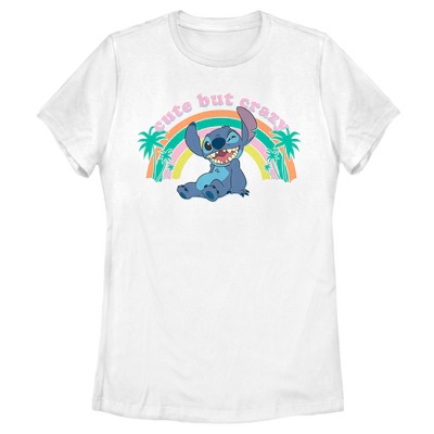 Women's Lilo & Stitch Cute But Crazy T-shirt : Target