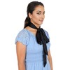 Alilang Women's Solid Color Ribbon Scarf Long Neckerchief Satin Belt Necktie Headscarf Narrow Scarf - 2 of 4