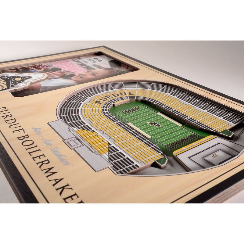 4&#34; x 6&#34; NCAA Purdue Boilermakers Football 3D StadiumViews Picture Frame, 3 of 6