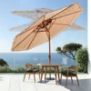 VEVOR Tiki Umbrella, 9 ft Thatched Patio Umbrella with Tilt, 2-Tier Hawaiian Style Beach Parasol with PP Thatch and 8 Metal Ribs, Original Color - 2 of 4