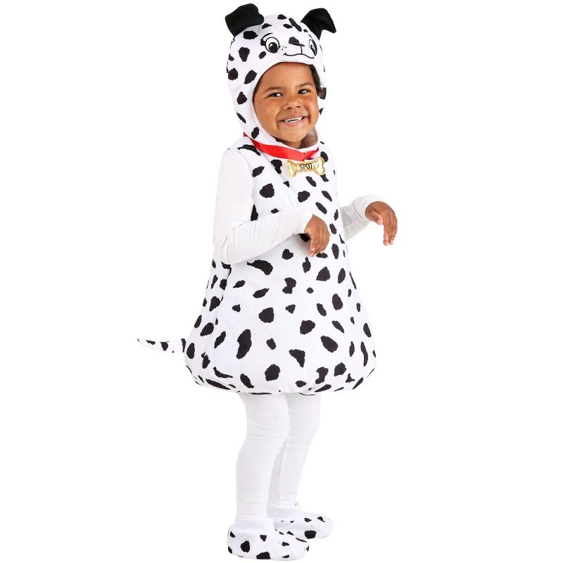 HalloweenCostumes.com Toddler's Dotty Dalmatian Bubble Costume, 1 of 4