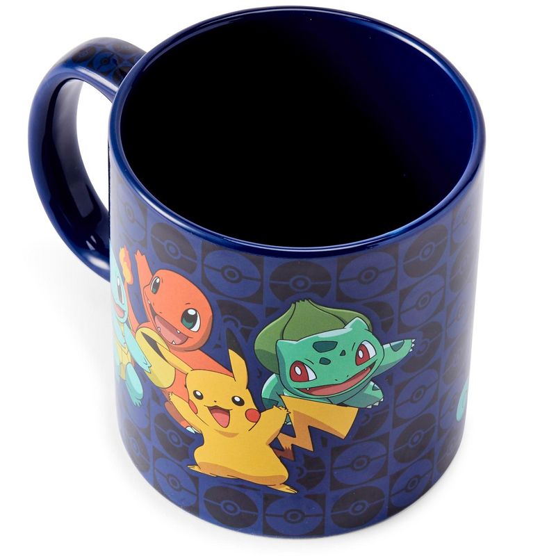 Just Funky Pokémon Original Generation One Starters Coffee Mug | Features Pikachu & More, 4 of 7