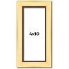 PosterPalooza | Panoramic Simple Gold Picture Frame - UV Acrylic, Foam Board Backing, Hanging Hardware - 2 of 4