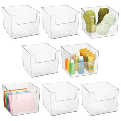 Mdesign Linus Plastic Storage Crafting Organizer Bin With Open Dip ...