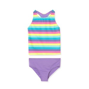 Lands' End Kids Chlorine Resistant Tankini Swim Set - 1 of 3