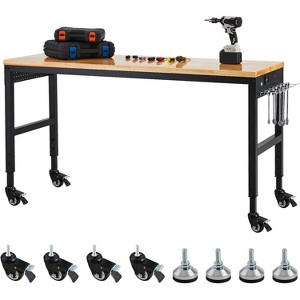 60"x22" Adjustable Workbench, Height Adjustable 29.5"-38.4", 2000 lbs Load Capacity, Garage Worktable for Garage, Office, Workshop, Home - 1 of 4