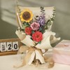 ROBOTIME Flower Bouquet 3D Wooden Puzzle DIY Model Building Kits Toys, Multicolored, 10.2"*5.1"*17.3" - 3 of 4