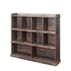TIRAMISUBEST 10-Shelf Bookcase Storage Cabinet in Espresso - Sideboard with Multiple Shelves for Living Room or Office - 3 of 4