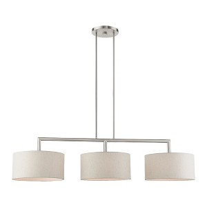 Livex Lighting Meridian 3 - Light Chandelier in  Brushed Nickel - 1 of 2