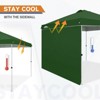 EAGLE PEAK Pop Up Canopy Tent with 1 Sidewall, Easy Setup Event Tent - 3 of 4