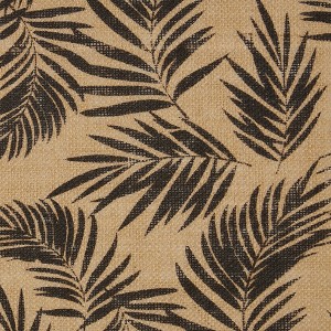 Dii Black Fern Print On Natural Jute Table Runner 14X72 - 1 of 4