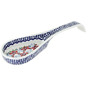 Blue Rose Polish Pottery P164 Manufaktura Large Spoon Rest - 1 of 1