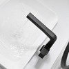 Munora Black Modern Single Hole Bathroom Sink Faucet, Dual Function Pull-Out Spray Faucet, Solid Brass Construction - 3 of 4