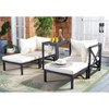 Ronson 5 Piece Sectional Set - Indoor/Outdoor - PAT6762 - Dark Slate Gray/Beige - Safavieh - 2 of 4