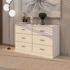 Modern Natural 6-Drawer Dresser for Bedroom - Ample Storage Wide Chest of Drawers, Sturdy & Safe - 2 of 4