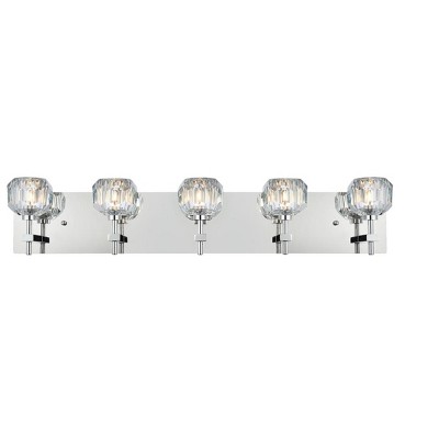 Elegant Lighting Graham 5 Light Wall Sconce in Chrome
