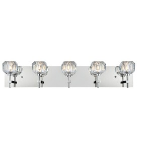 Elegant Lighting Graham 5 Light Wall Sconce in Chrome - 1 of 4