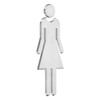 Unique Bargains Self-Adhesive Decor Office Business Women Restroom Sign - 3 of 4
