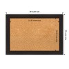 Amanti Art Furniture Espresso Narrow Framed Corkboard, Natural Cork - 4 of 4