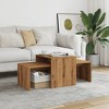 vidaXL Coffee Table Smoked Oak Engineered Wood Medium Sleek - 3 of 4