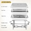 TackView Chafing Dishes for Buffet, 8QT Rectangular Buffet Servers and Warmers Sets, Stainless Steel Buffet Display for Parties - 4 of 4