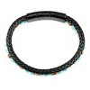 Crucible Men's Turquoise and Picture Jasper Stone Bead Leather Bracelet - 8.25" + 0.5" Ext - 2 of 4