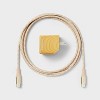 2-Port Wall Charger with 6' USB-C to USB-C Cable - heyday™ White Pine - 3 of 3