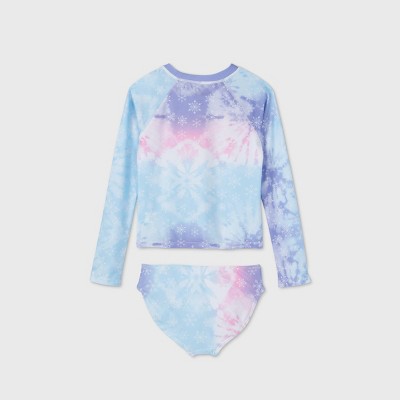 frozen rash guard swimsuit