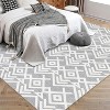 Geometric Washable Area Rugs Stain Resistant Non-Slip Large Carpet for Living Room, Bedroom, Dining Room, Kitchen Nursery - 4 of 4