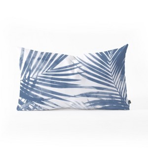 Emanuela Carratoni Serenity Palms Throw Pillow Blue - Deny Designs - 1 of 2