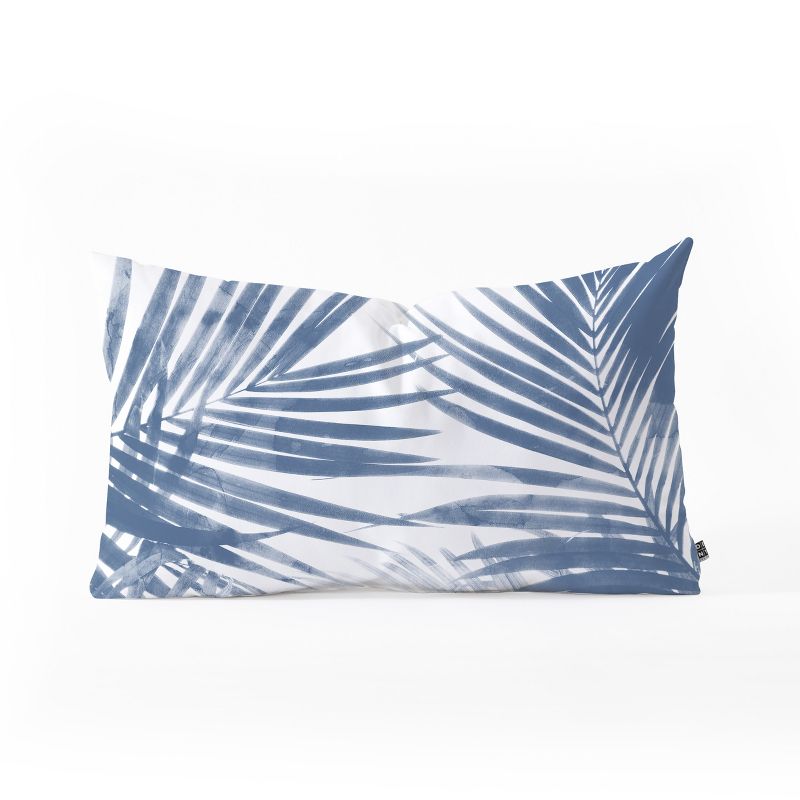Emanuela Carratoni Serenity Palms Throw Pillow Blue - Deny Designs, 1 of 5