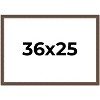 PosterPalooza | Elegant Brown Picture Frame - UV Acrylic, Backing Board, Hanging Hardware Included - 2 of 4