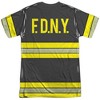 Popfunk New York City Firefighter Uniform Front-Back Print Adult Sublimated Costume T-Shirt - 2 of 4