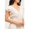 August Sky Women's Flutter Sleeves Midi Dress - 4 of 4
