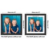 Americanflat 12x12 Picture Frame with Shatter-Resistant Glass - Use as 10x10 Frame with Mat or 12x12 Frame Without Mat - Hudson Collection - Black - 2 of 4