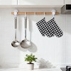 REGALWOVEN Cotton Heat Resistant Stain-Resistant Oven Mitts 2 Pcs with Pot Holders 4 Pcs 11x7.1inch - 2 of 4