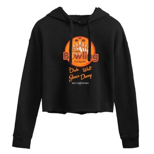 Women's - The Big Lebowski - Southern California Bowling League Cropped Graphic Hoodie - 1 of 3