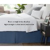 LISM 14 Inch Drop Microfiber Bed Skirts Hotel Quality Pleated Shrinkage and Fade Resistant - 2 of 4