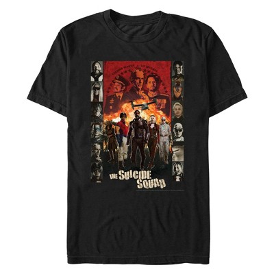 Men's The Suicide Squad Character Poster T-shirt - Black - Medium : Target