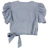 bar III Womens Puff Sleeve Wrap Blouse - 2 of 2