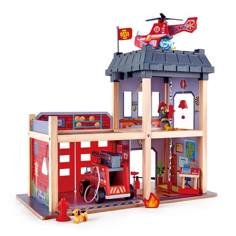 HAPE Tri-level Wooden Fire Station, 2 of 7