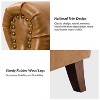 Set of 2 Gianluigi Transitional Vegan Leather Armchair with Nailhead Trim for Bedroom and Living Room  | ARTFUL LIVING DESIGN - 2 of 4