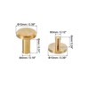 Unique Bargains Brass Rust-proof Durable Leather Belt Scrapbook Binding Chicago Screws 25 Sets - 2 of 4