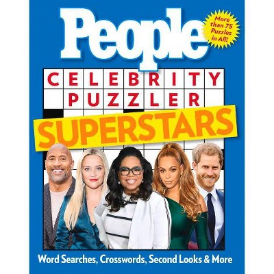 People Celebrity Puzzler Superstars : Word Searches, Crosswords, Second Looks & More -  (Paperback)