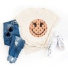 Simply Sage Market Women's Smiley Face Peaches Short Sleeve Graphic Tee - 2 of 2