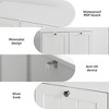 Tilted Laundry Hamper with Removable Basket, Hidden Bathroom Laundry Hamper Storage Cabinet, Free-Standing Organizer - 3 of 4